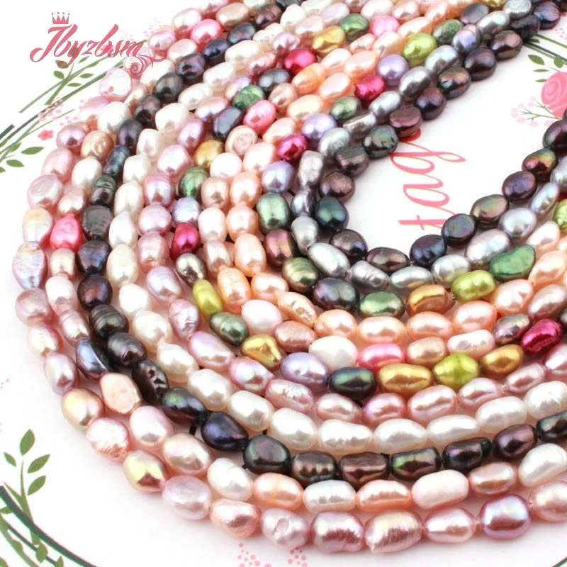 4-6x5-8mm Freeform пресноводный жемчуг Натуральный камень Бусины для DIY Цепочки и