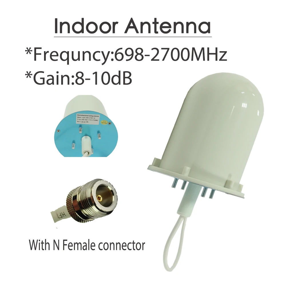 

ZQTMAX 2G 3G Repeater GSM UMTS Dual Band Cell Phone Signal Booster 900 2100 Signal Amplifier with full antenna accessories