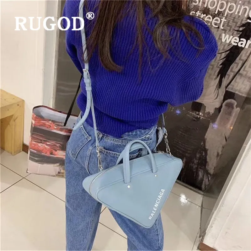 RUGOD 2019 новый зимний однотонный теплый свитер для женщин круглый вырез