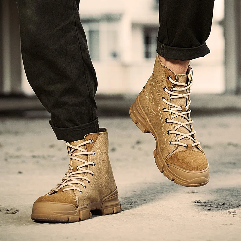 Мужские повседневные ботильоны в байкерском стиле мужские зимние ботинки