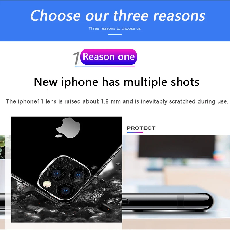 IPhone11 камера trasera Полный пленка на экран для iPhone 11 Pro Max стекла закаленное защитное покрытие trasero película protectora lente