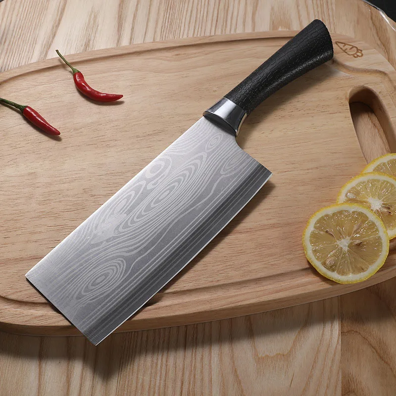 

Steak Knife Set Profesional Steel Cleaver Kitchen Cooking Knife Fork Spoon Set Barbecue Knives Kit Tableware And Spare Parts