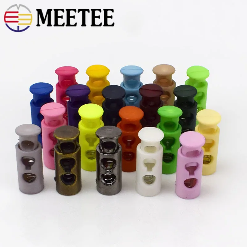 Пластиковая Пробка для шнура 25 шт. 24 мм 2 отверстия Тумблеры эластичные зажимы