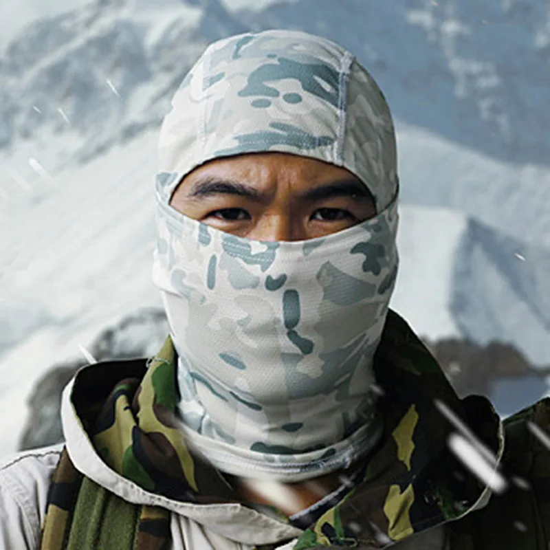 

Tactical Camouflage Balaclava Full Face Mask CS Wargame Army Hunting Cycling Sports Helmet Liner Cap Military Multicam CP Scarf#