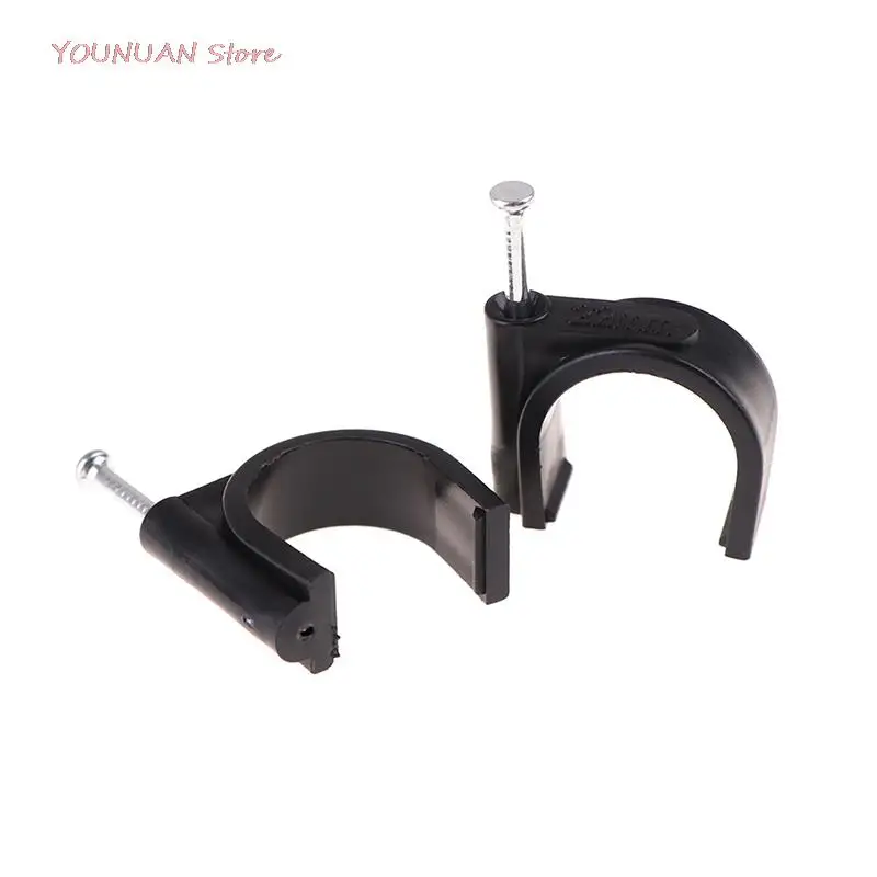 

Hot 100pcs Cable Wire Clips 4-22mm Cable Management Electrical Wire Cord Tie Holder