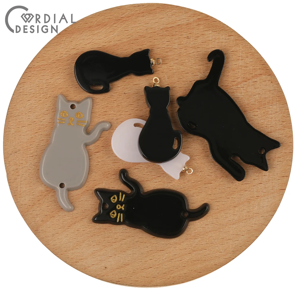 

Cordial Design 100Pcs Jewelry Accessories/Cat Shape/Earrings Pendant/Jewelry Findings & Components/Charms/DIY Making