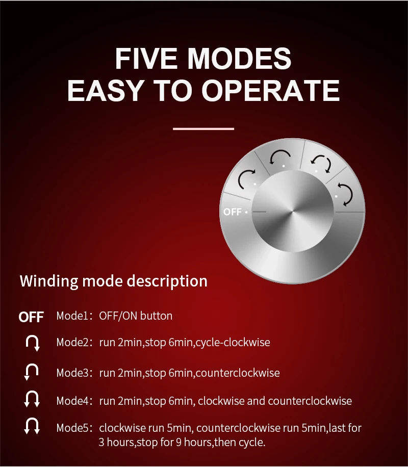 Роскошный одиночный двигатель для намотки часов 2/ 4 + 6 слотов автоматический