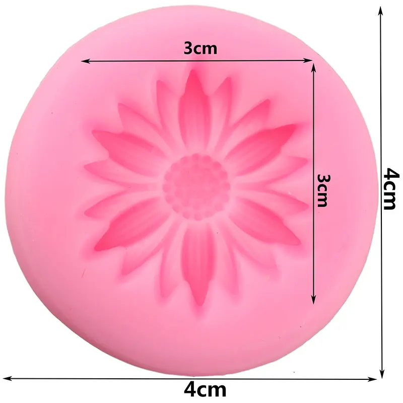 Mini Daisy Flower Silicone Mold Sunflower Cupcake Topper Fondant Cake Decorating Tools Candy Clay Chocolate Gumpaste Moulds | Дом и сад