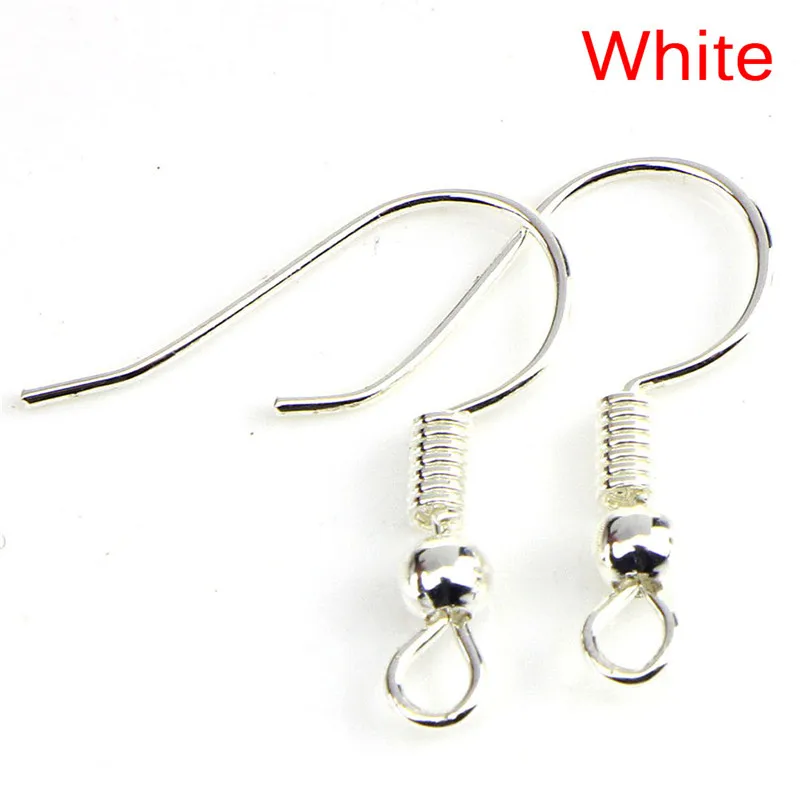 

NEW 200PCS/Bag Earrings Hook Clasp Wire Bead DIY Jewelry Making Findings Ear Hook
