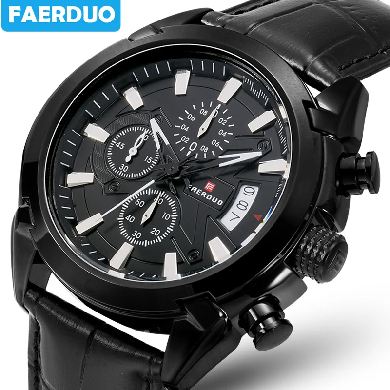 Часы наручные мужские с хронографом спортивные брендовые Роскошные