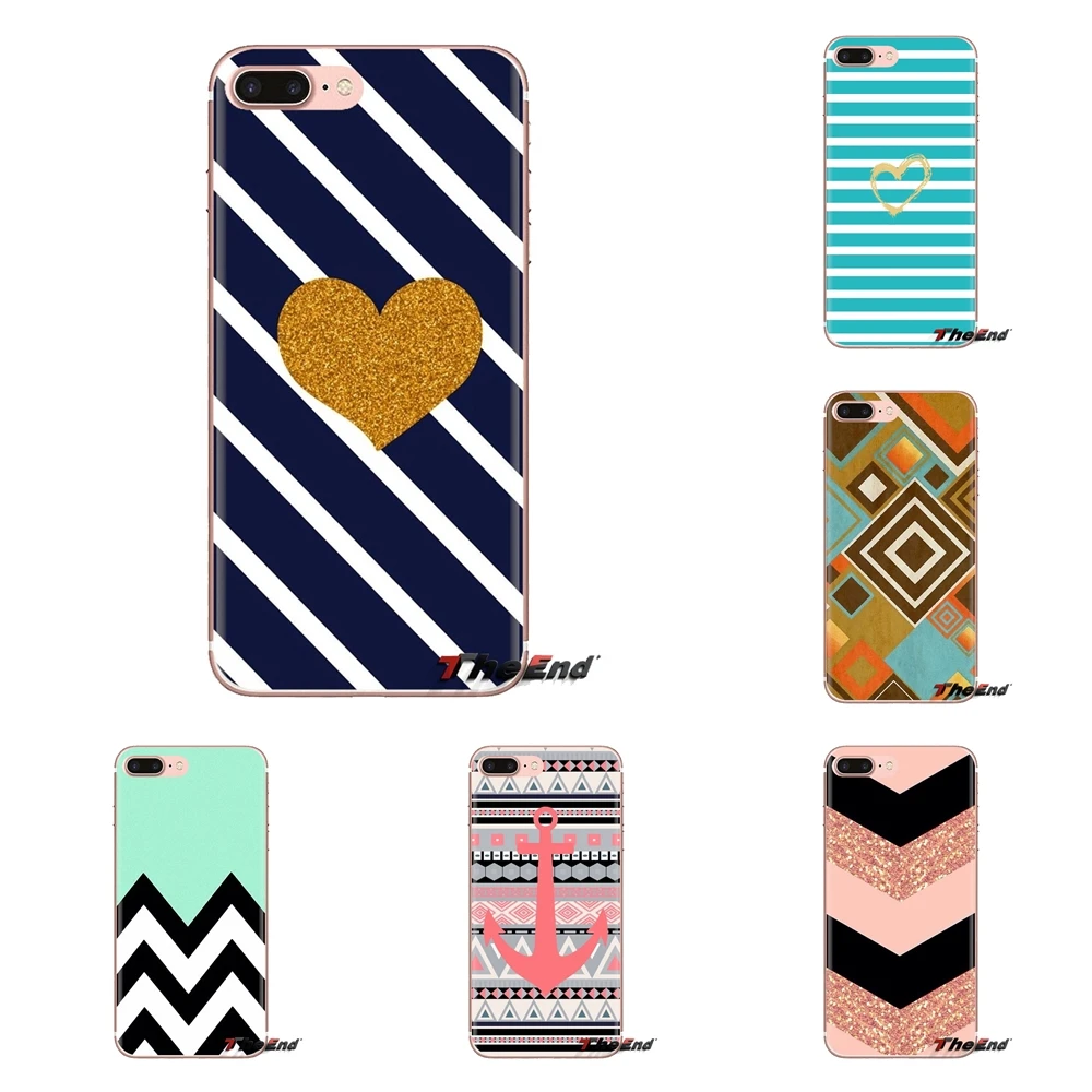 Чехол для телефона Горячая Марокканская Мятная Золотая Полоска samsung Galaxy S2 S3 S4 S5 MINI