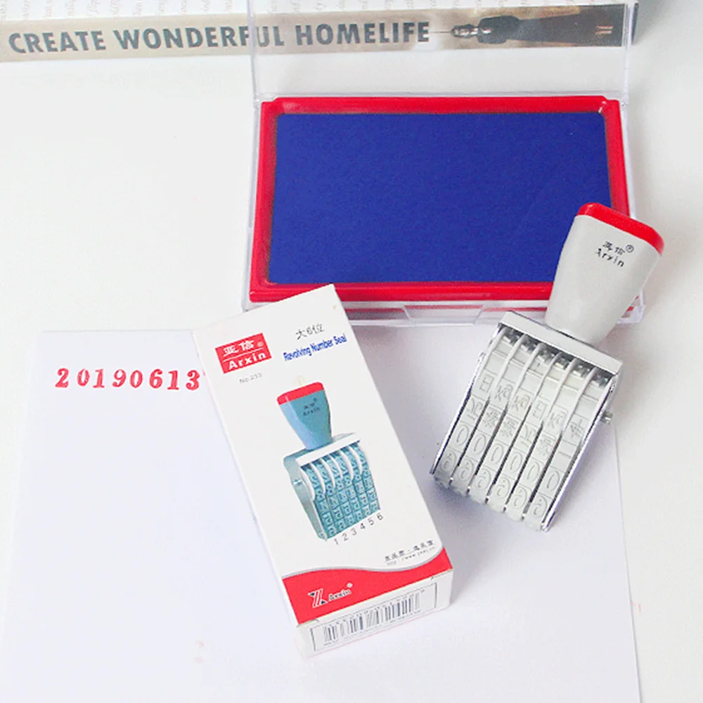 Цифровой печатный ролик с цифрами печать даты регулируемый штамп для