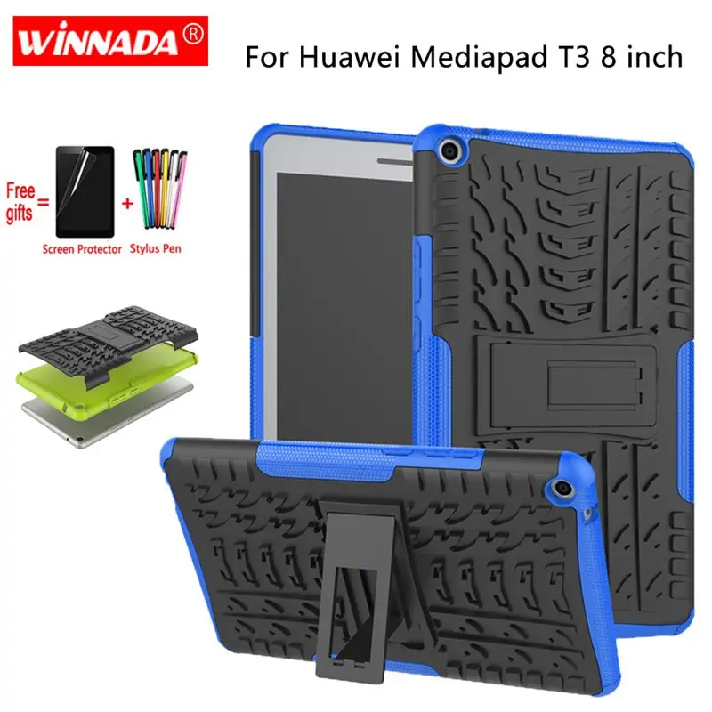 Чехол для Huawei MediaPad T3 8 0 Задняя панель планшетов из ТПУ + ПК противоударный чехол