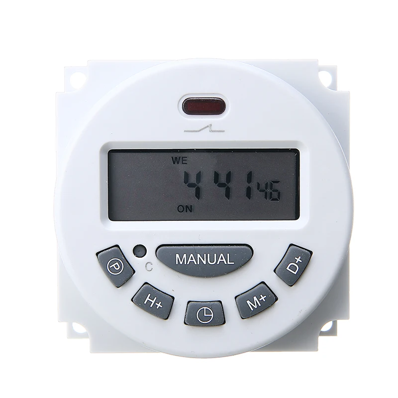 Mayitr AC12V/24 В/110 В/220 В ЖК-дисплей цифровой программируемый реле времени таймер