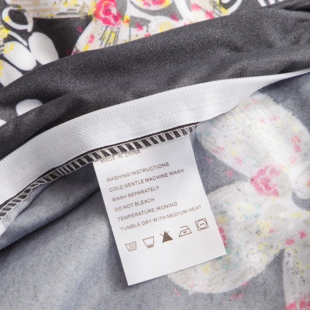 

Europe Style Floral Print Duvet Cover Set Quilt Cover Set with Zipper Pillowcases Adults Twin Queen King Size