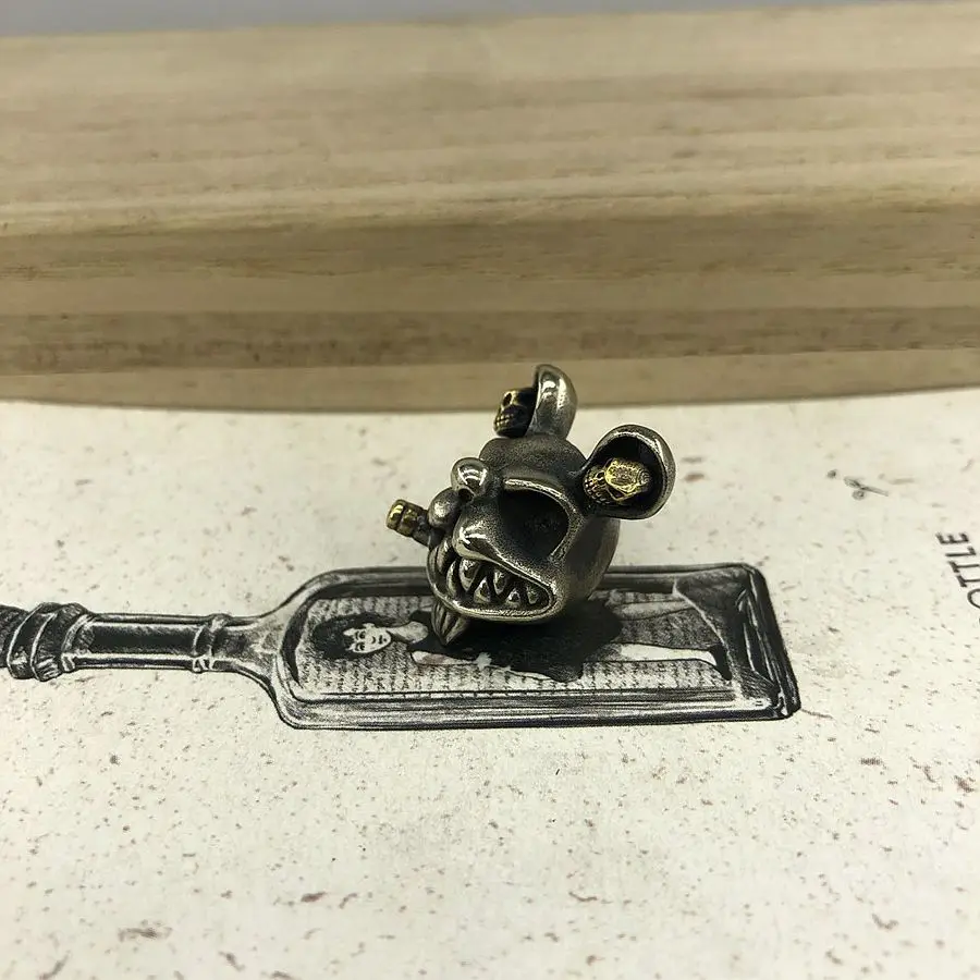 EDC инструменты латунные бусины для ножей латунный злой шнурок с Микки Маусом