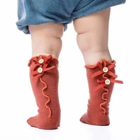 new childrens lace socks breathable cotton knit socks for newborns style medium barrel socks%ef%bc%8cclothing accessories