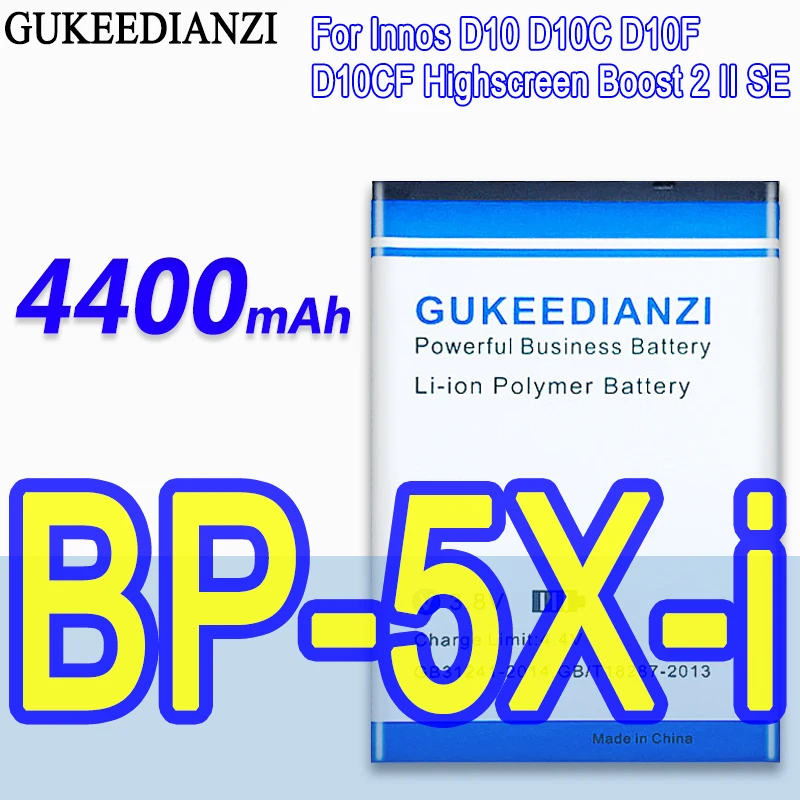 

New BP-5X-i 4400mAh Rechargeable Mobile Battery For Innos D10 D10C D10F D10CF Highscreen Boost 2 II SE Li-ion Batteries