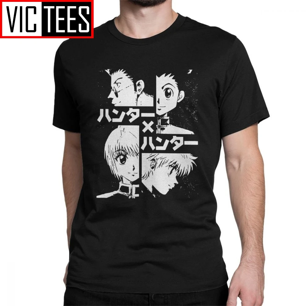 

The Hunters Hunter X Hunter T Shirts Men's Cotton T-Shirt Killua Zoldyck Anime Manga Japan Hunters Hxh Tees Short Sleeve Gift