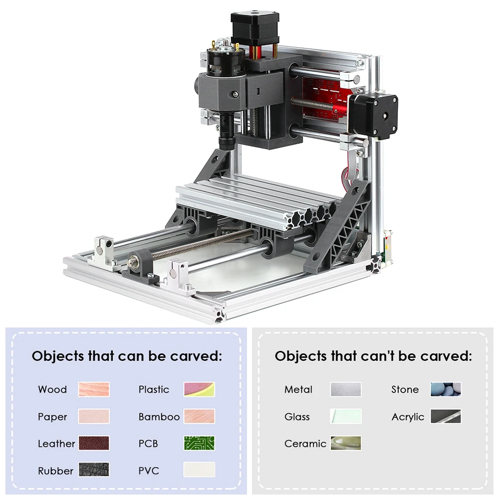 Мини гравер с ЧПУ фрезерный станок 1610 деревообрабатывающий автономным