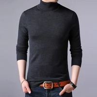 wool top grade fashion brand knit mens turtle necks sweater pullover autum winter solid color casual jumper mens clothing