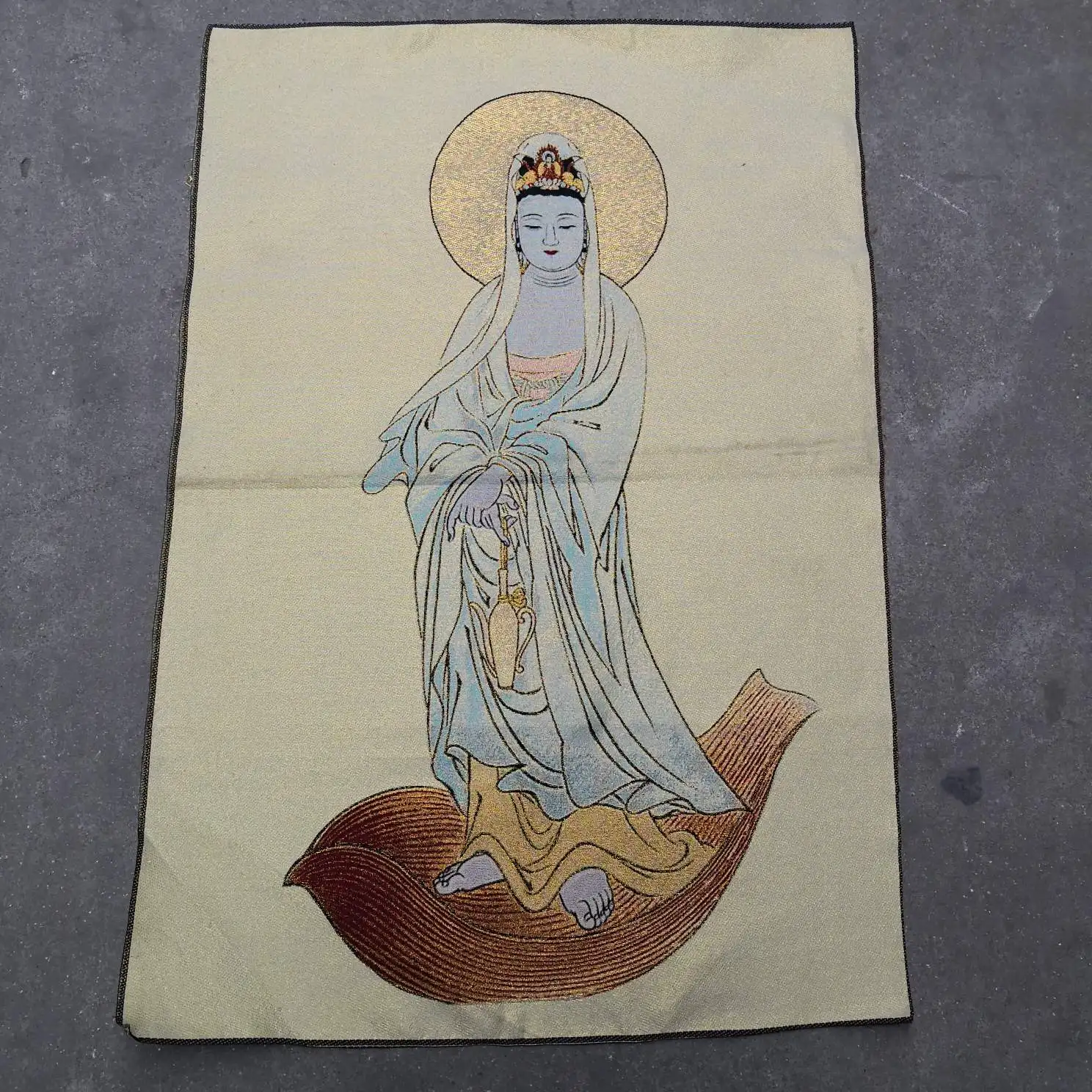 

Portrait Of buddha Be Attached To The Portrait Of Buddha Guanyin Bodhisattva