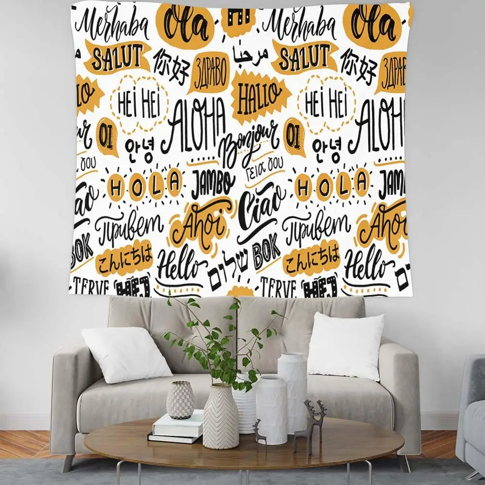 

Green Leaves Tapestry Living Room Bedroom Wall Hanging Tapestry Tropical Plants Background Cloth Home Decoration