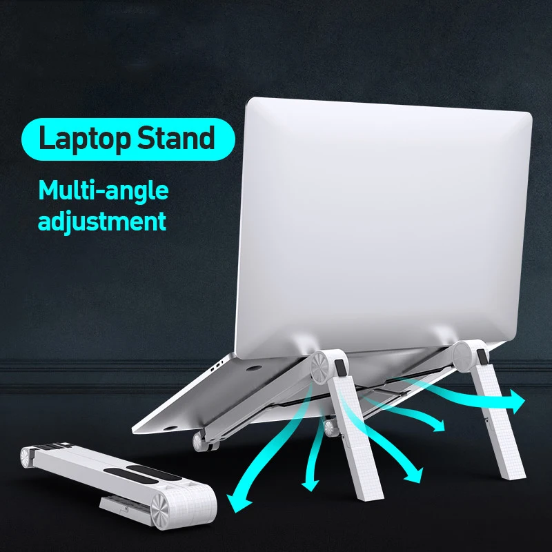 

Lightweight Laptop Cooling Stand Plastic Vertical Laptop Stand Foldable Tablet Stand Bracket Laptop Holder for MacBook