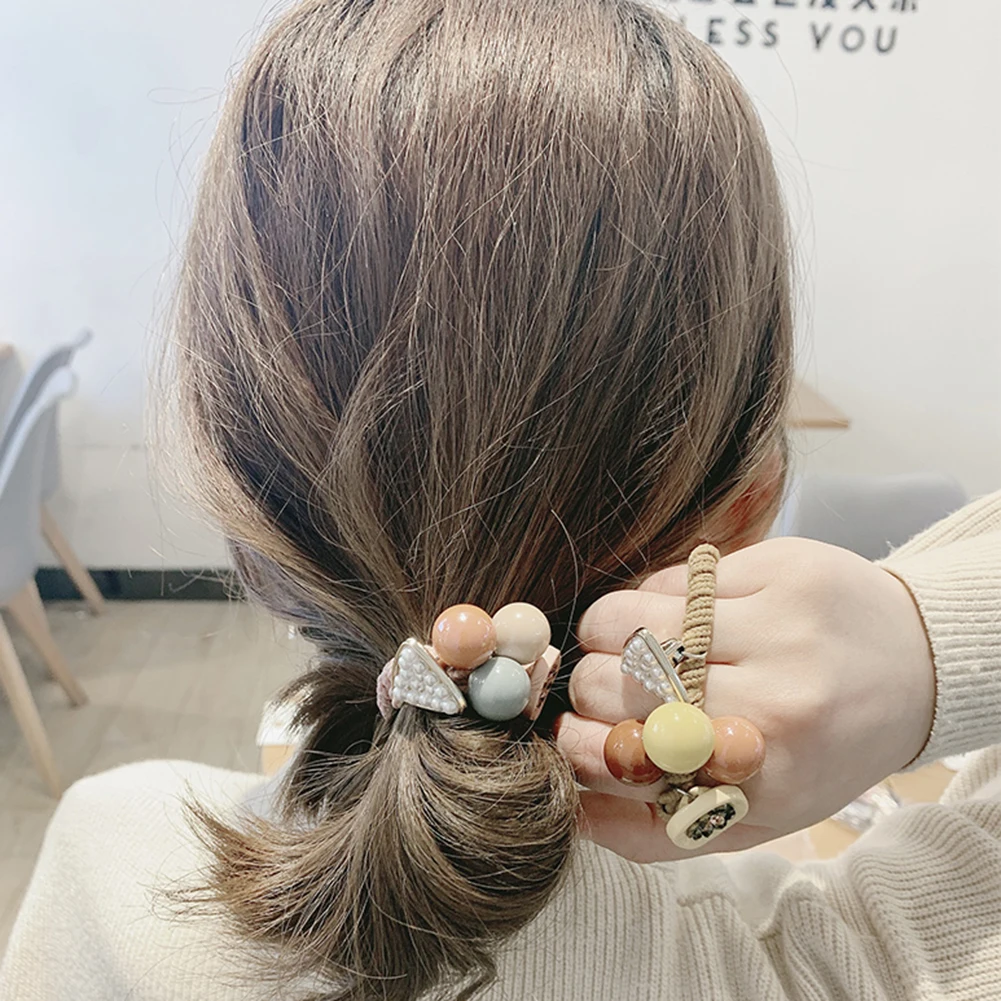 Резинка для волос Женская эластичная резиновые ленты аксессуары резинки девочек