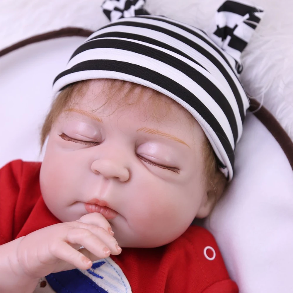 2" 57 см NPK bebes кукла новорождённого полного тела силиконовые reborn Детские куклы настоящие спящие Новорожденные Детские куклы для Детские Подарочные игрушки bonecas