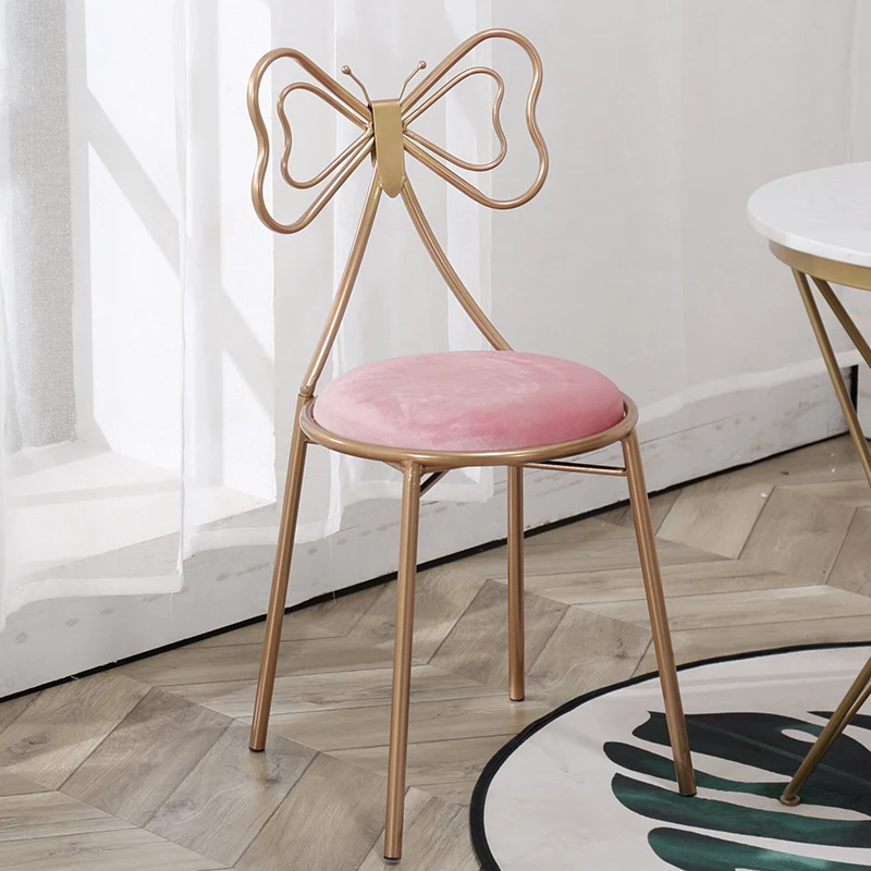 Стул для макияжа туалетный столик нордический бант Сетка Красный Ins женский