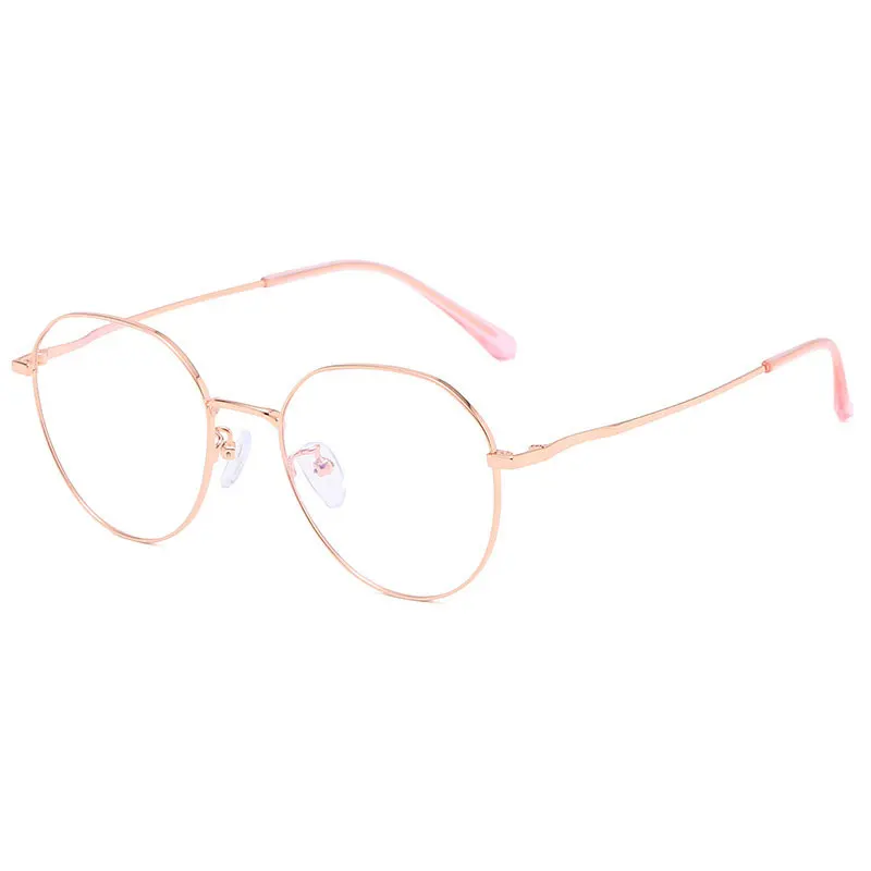 

2020 new metal full frame glasses trend fashion decoration flat mirror personality can be equipped with myopia glasses frame
