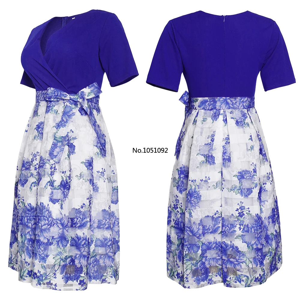 2020 летнее плиссированное платье африканского размера плюс женское с цветочным