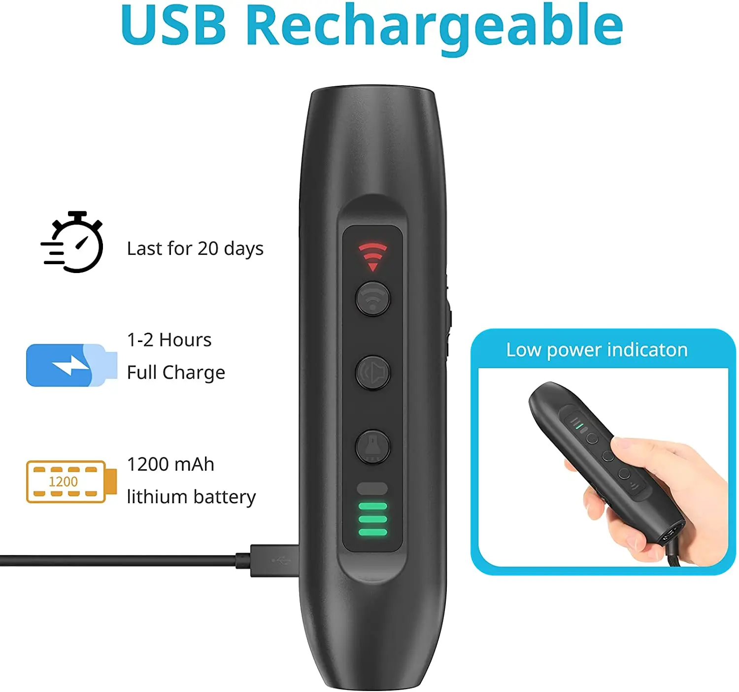 Ультразвуковой Отпугиватель собак 3 в 1 режима | Дом и сад