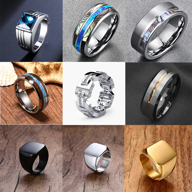 Винтажное модное кольцо египетского фараона с крестом квадратное Золотое на