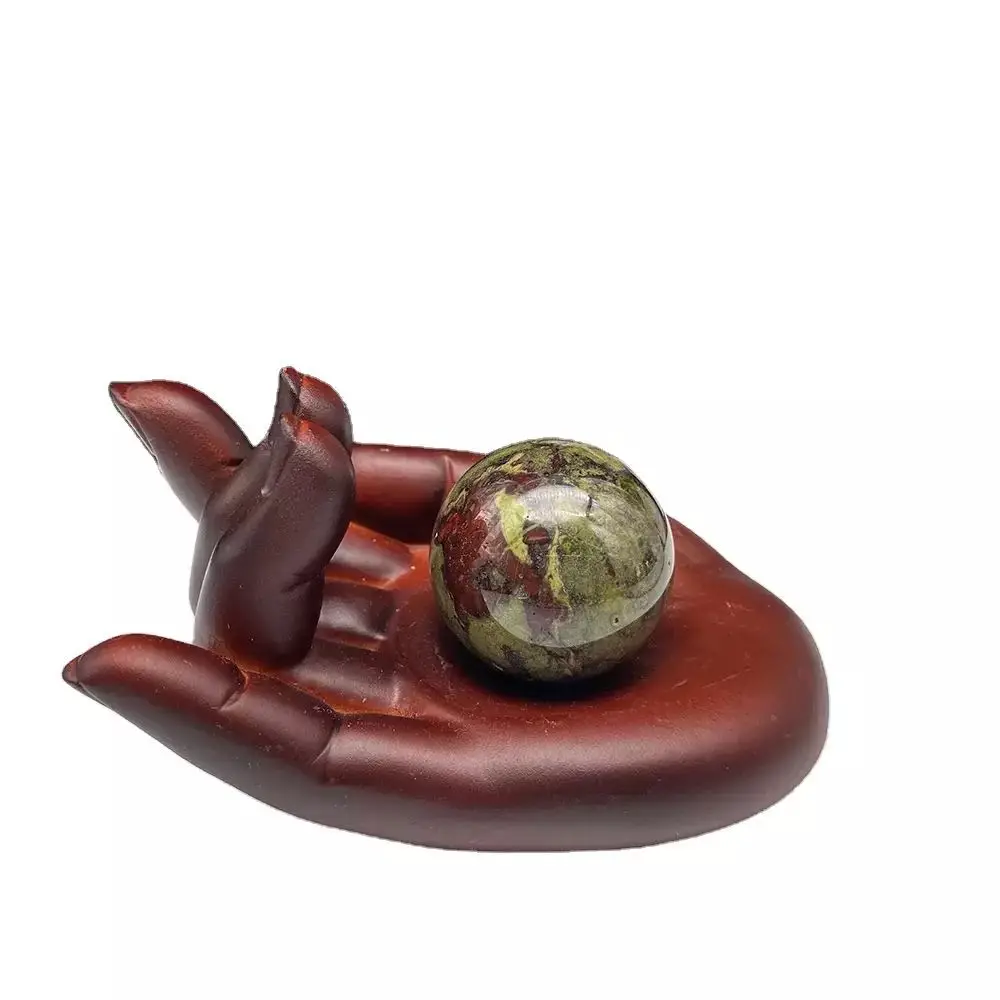 

MOKAGY 50mm Natural Dragon Blood Quartz Stone Crystal Ball 1pc