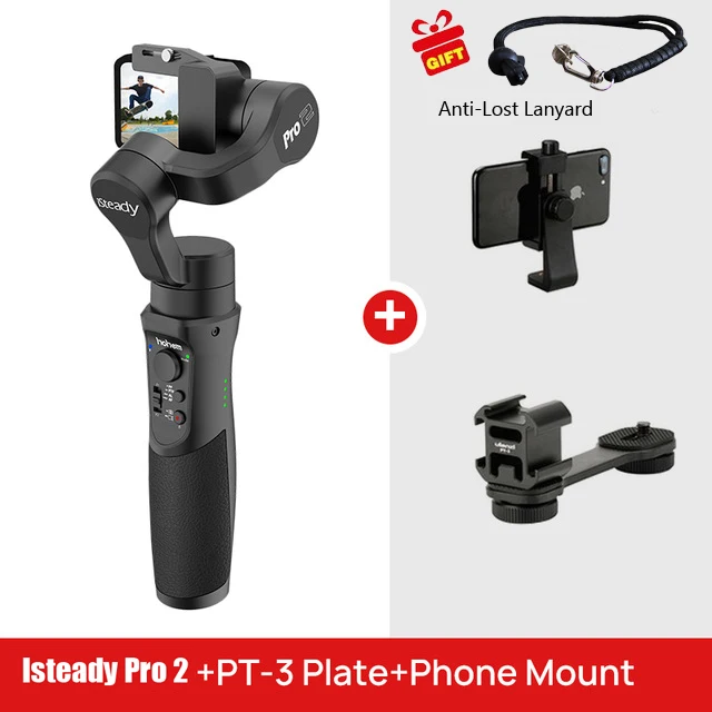 Hohem iSteady Pro 2 3-х позиционный ручной карданный стабилизатор для DJI Osmo Экшн камера GoPro 7 6 экшн-камеры XiaoYi 4K sony RXO Камера PK G6 Эволюция - Цвет: color1