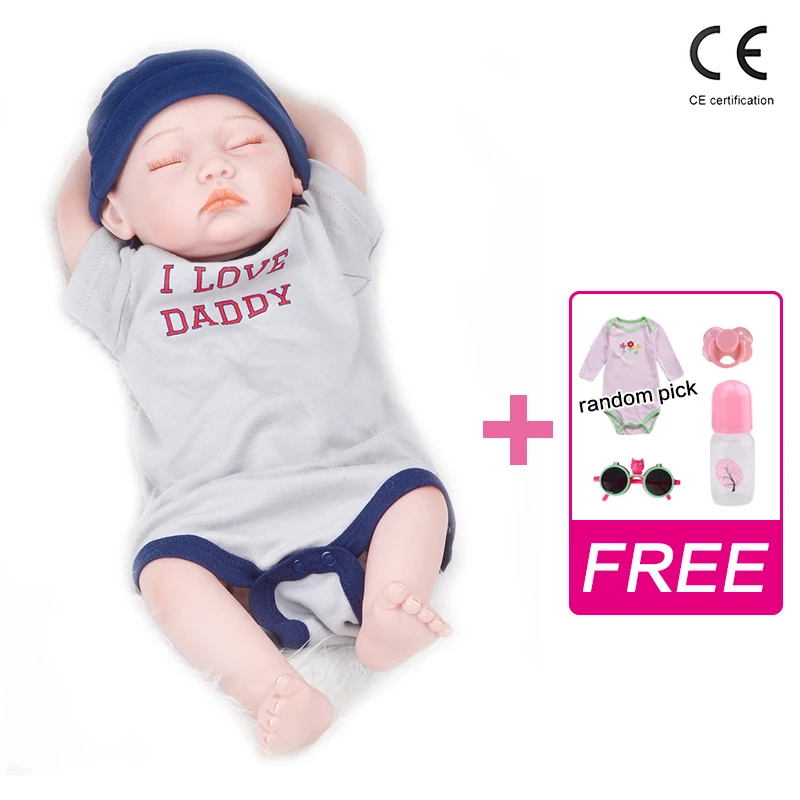 UCanaan 20 дюймовые силиконовые куклы Reborn Baby Boy реалистичные для новорожденных ручной