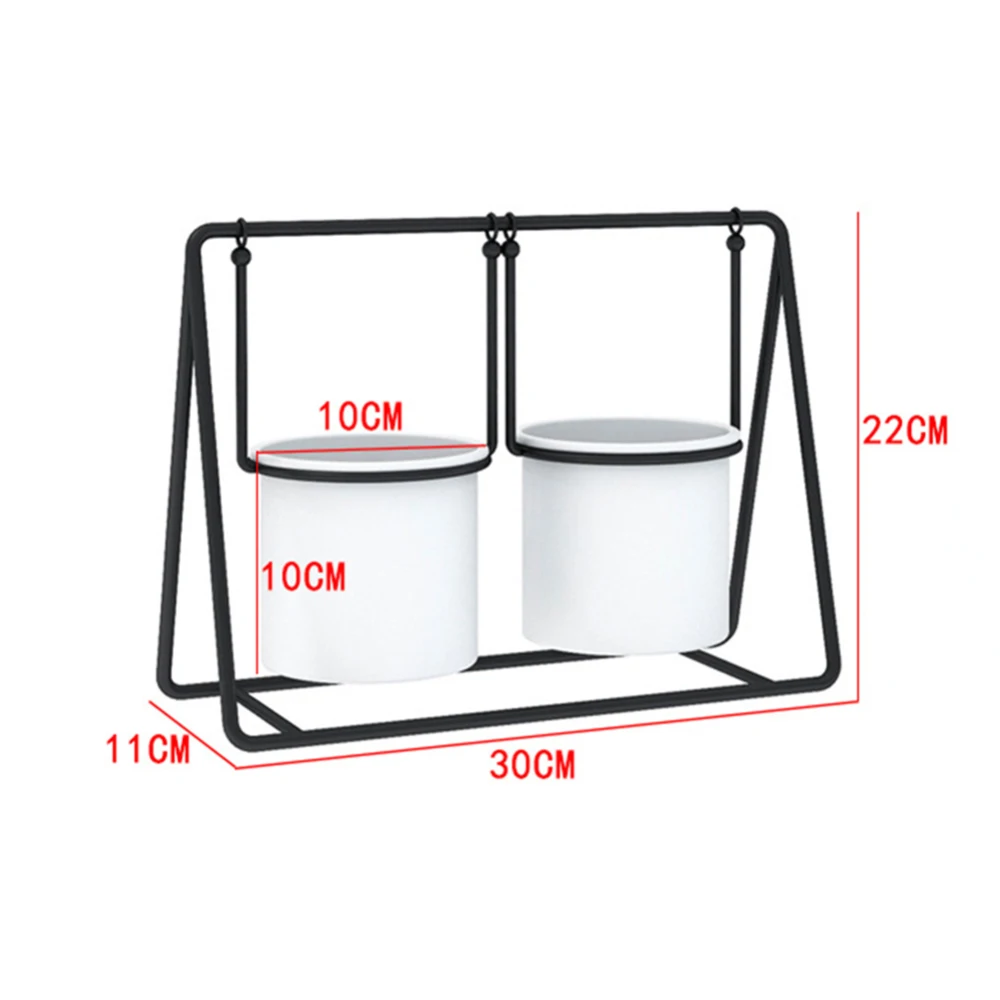

Простой креативный Настольный кронштейн для цветочного горшка в скандинавском стиле, железный художественный двойной контейнер для цвето...