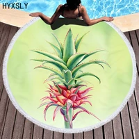 personalized 3d printed beach towel oversized plants water absorbent swim pool towel ultra soft quick dry microfiber bath towels