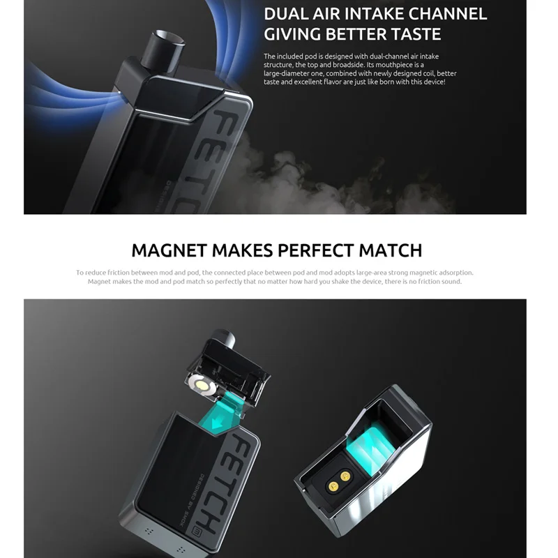 SMOK Fetch Mini Pod Vape Kit акриловая Версия 3 7 мл картридж 1200 мАч батарея об/мин сетка 0.4ohm Nord