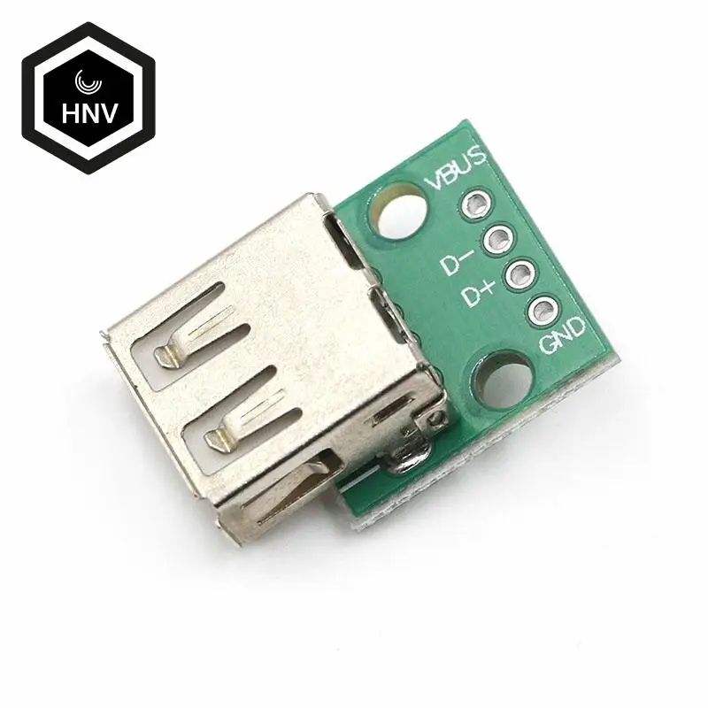 

5pcs Type A Female USB To DIP 2.54mm PCB Connector Female USB PCB Board Connector USB PCB Socket USB Connector