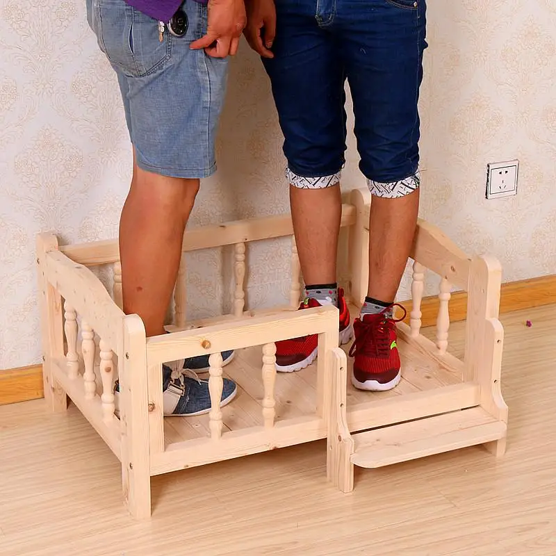 Кровать для домашнего питомца кровать из массива дерева собак в упаковке|Кровати