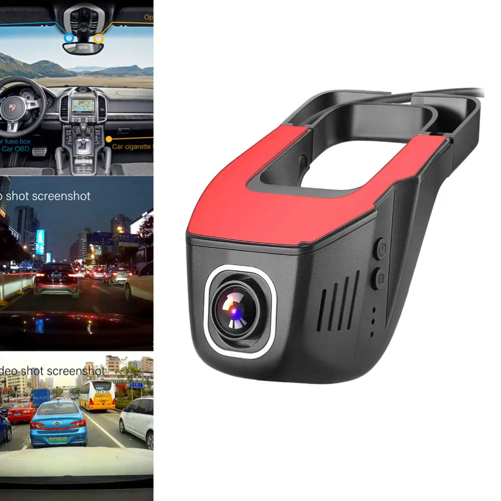 

WIFI Dash Camera 1080P Full Car Recorder Camera Wide Angle DVR Cam Car Driving Recorder G-Sensor Night Vision Parking Mon