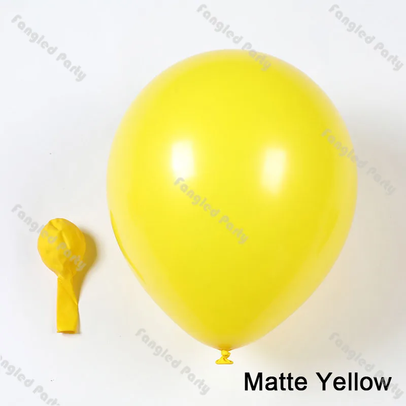 129 Шт матовый светильник синие оранжевые воздушные шарики гирлянда желтого цвета