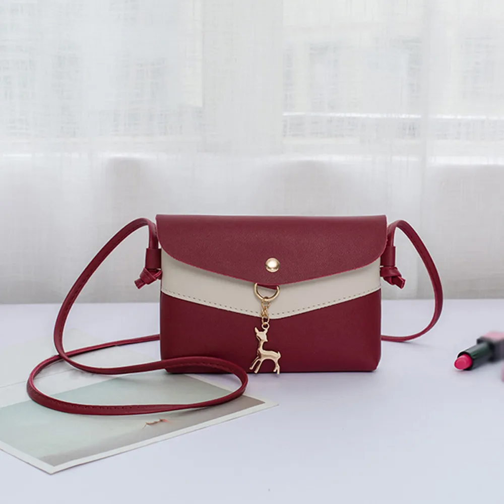 

Women Shoulder Bag Fawn Pendant Messenger Satchel Tote Crossbody Bag Phone Bag Laser Holographic Lady @3