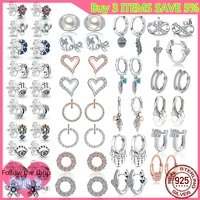 trendy elegant and cute heart shaped leaf ladies drop earrings set 2021 hot sale 925 silver new fashion korean earrings jewelry