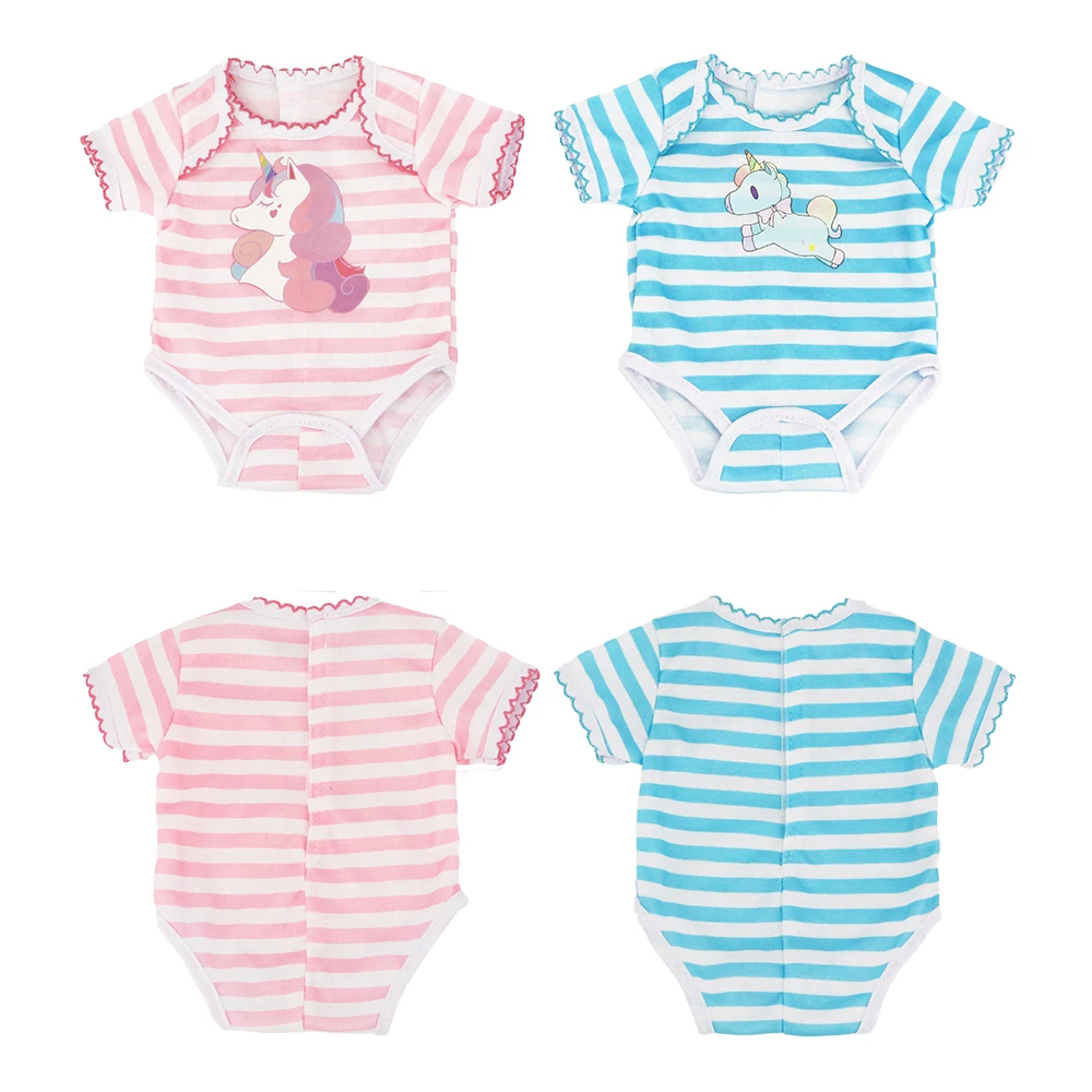 Детская одежда, комбинезон, пижама, подходит для 43 см., Кукла Реборн, полосатый комбинезон и 18 дюймов, западные куклы, одежда, аксессуары, 18-53B