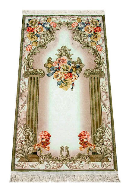 

Серебристый молитвенный коврик темно-зеленого цвета в коробке, для поклонения исламским, религиозным, мечетским, домашним, гигиеническим, м...