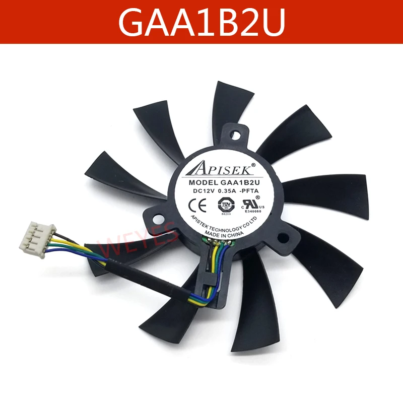 

Original GAA1B2U DC12V 0.35A 92mm VGA Fan R7 360 260X Graphics Card Cooling Fan